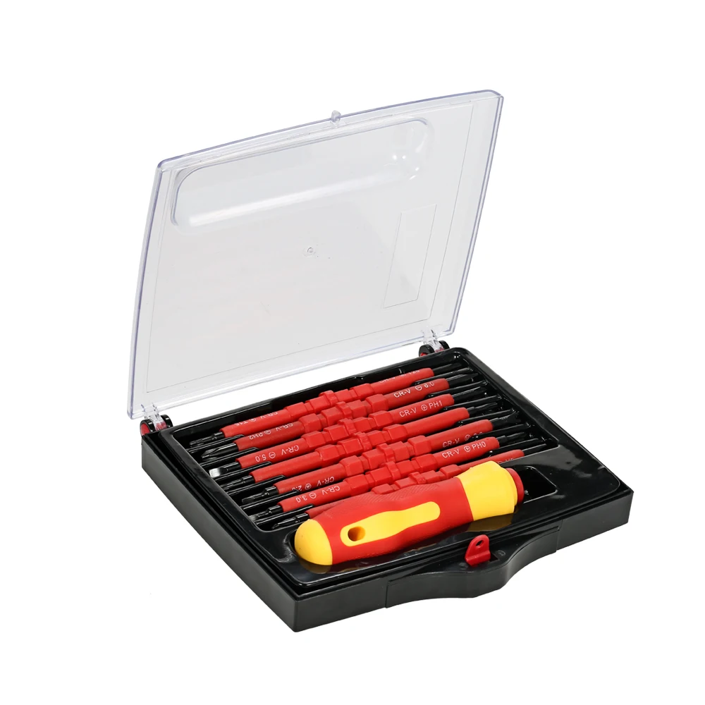 7 in 1 1000V Changeable Insulated Screwdrivers Set multitul + Magnetic Phillips Slotted Bits Electrician Repair Tools
7 in 1 1000V Changeable Insulated Screwdrivers Set multitul + Magnetic Phillips Slotted Bits Electrician Repair Tools