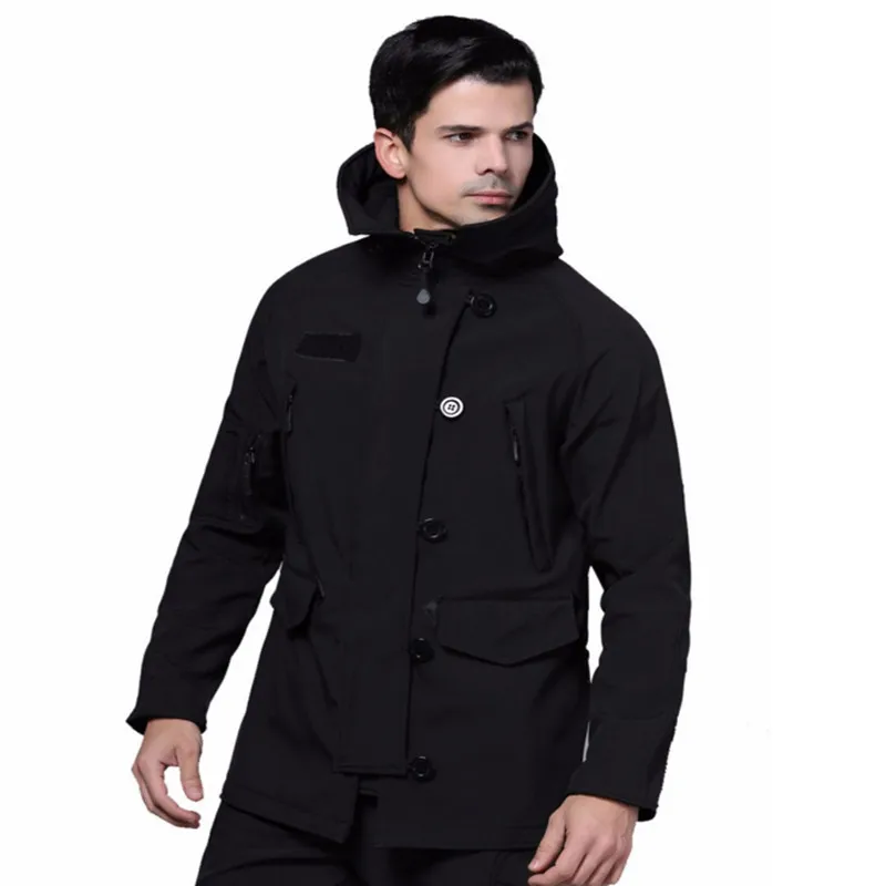 Winter Men shark skin softshell overcoat outdoor male Warm waterproof fleece hooded cardigan jacket outerwear coat army clothes
Winter Men shark skin softshell overcoat outdoor male Warm waterproof fleece hooded cardigan jacket outerwear coat army clothes