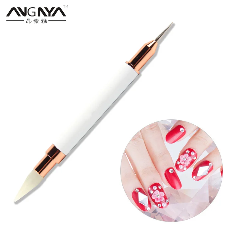 ANGNYA 1pcs Luxury Nail Crayon Stick Drill crayon DIY diamond pen Silicone Double point drill pen DIY Point Drilling Tools A152
ANGNYA 1pcs Luxury Nail Crayon Stick Drill crayon DIY diamond pen Silicone Double point drill pen DIY Point Drilling Tools A152