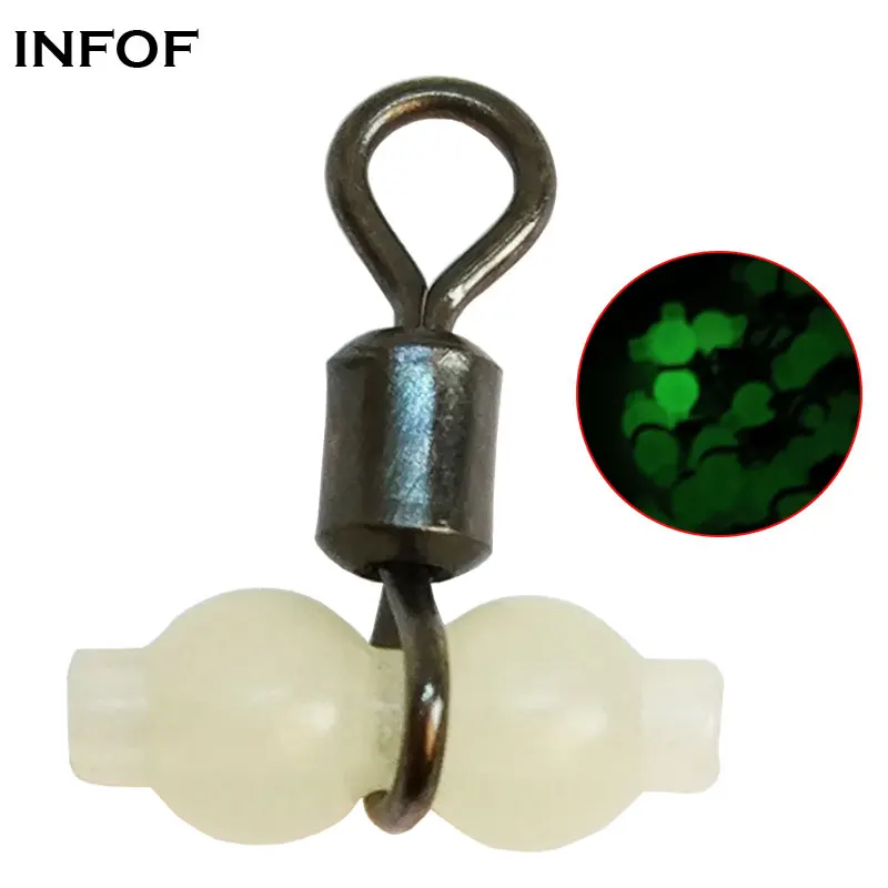 INFOF 100/200pcs Luminous Fishing Swivels Rolling Swivels 3-way Fishing Connector Sleeves Sea Fishing Accessories Swivel Snap
INFOF 100/200pcs Luminous Fishing Swivels Rolling Swivels 3-way Fishing Connector Sleeves Sea Fishing Accessories Swivel Snap