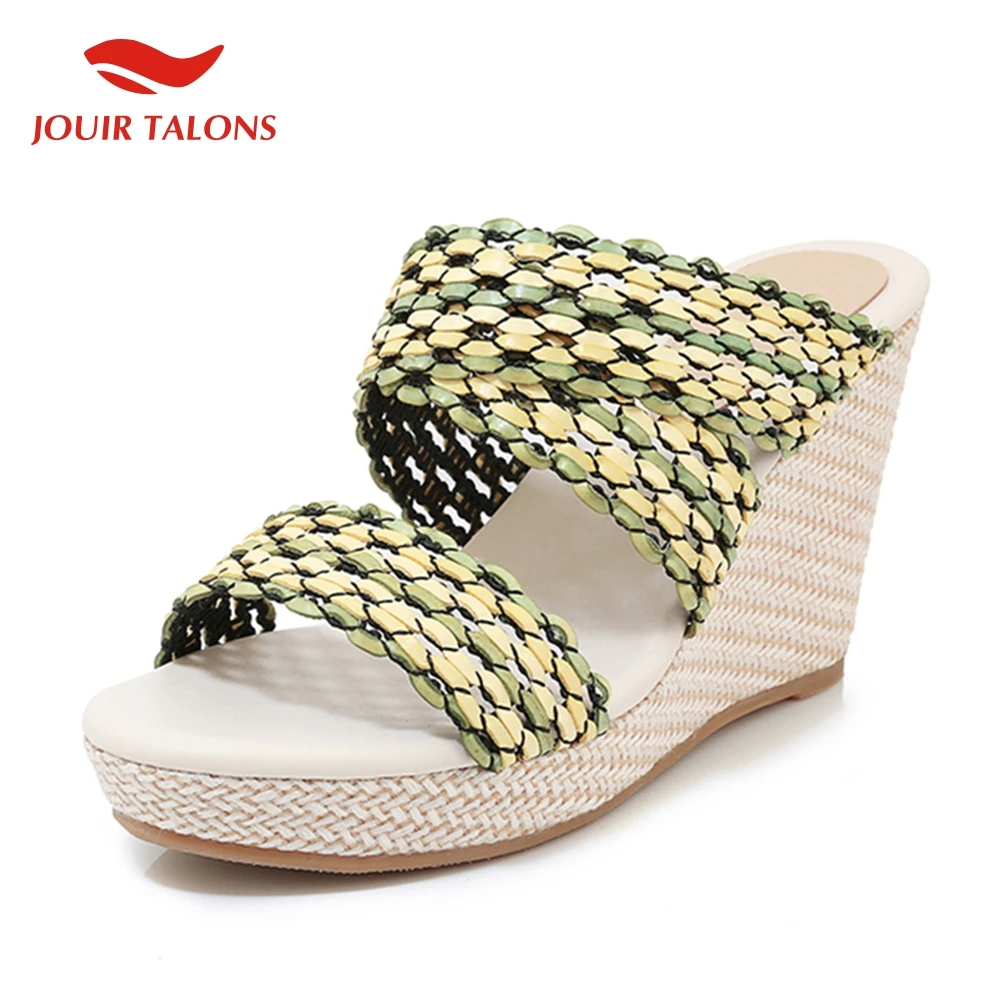 cane Slippers Women Summer sheepskin insole Platform high heels Slippers Womens Wedges Shoes Woman
cane Slippers Women Summer sheepskin insole Platform high heels Slippers Womens Wedges Shoes Woman