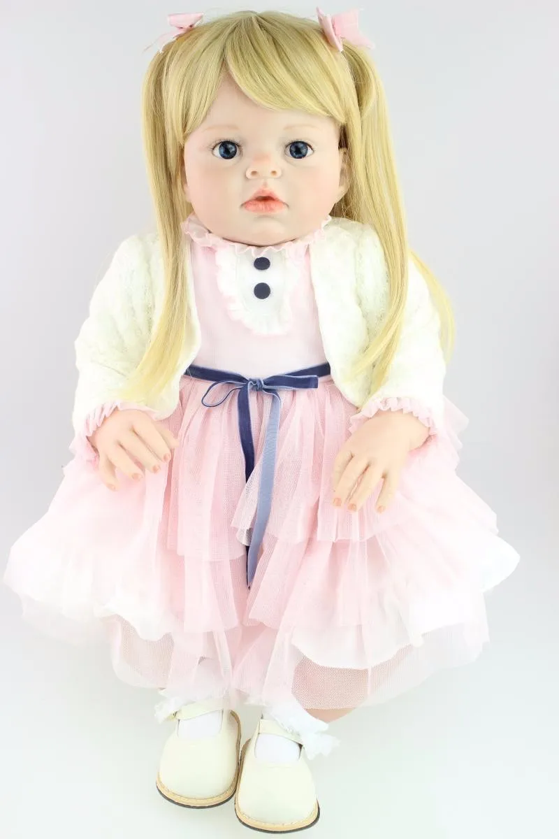 28inch reborn silicone princess toddler doll large 70cm doll lol Toys adorable girls lifelike collectible doll play house boneca
28inch reborn silicone princess toddler doll large 70cm doll lol Toys adorable girls lifelike collectible doll play house boneca