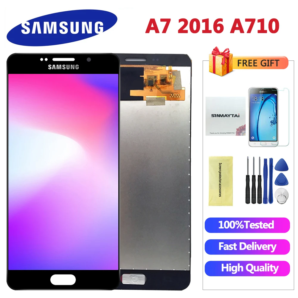 5.5'' A710 LCD Replacement For Samsung Galaxy A7 2016 A710 A710F A710M LCD Tested Display with Touch Screen Digitizer Assembly
5.5'' A710 LCD Replacement For Samsung Galaxy A7 2016 A710 A710F A710M LCD Tested Display with Touch Screen Digitizer Assembly