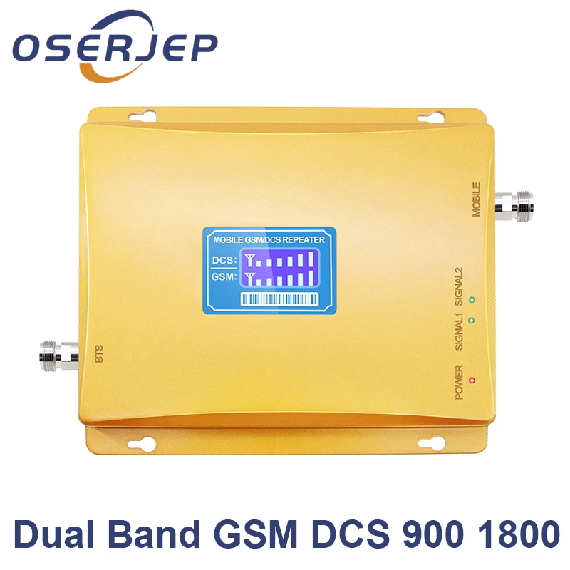 

LCD Display GSM 900 DCS 1800 mhz Dual Band Repeater GSM 4G 1800MHz LTE Cell Phone Amplifier Cellular Mobile Booster