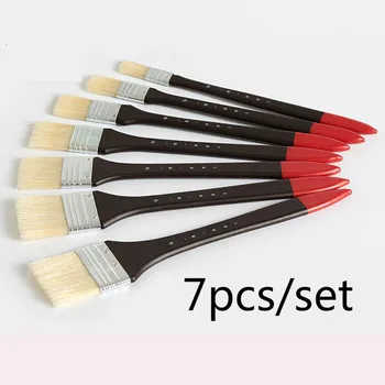 Free shipping 7pcs/set Bristle brush Wooden handle acrylic brush Wide oil brush
Free shipping 7pcs/set Bristle brush Wooden handle acrylic brush Wide oil brush