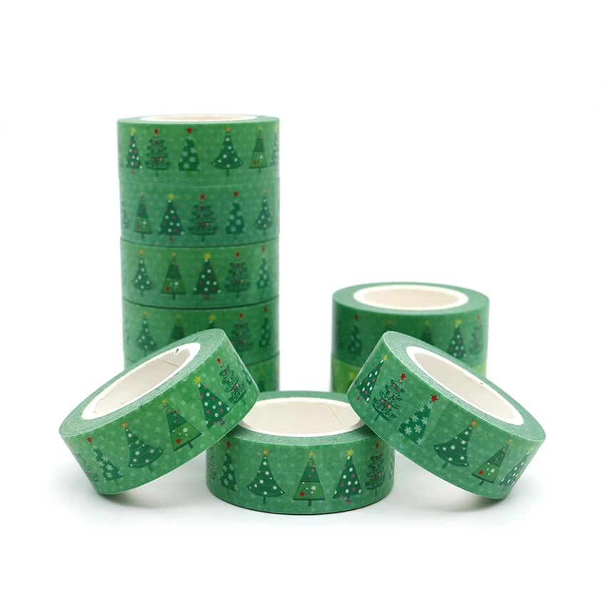 10m*15mm Creativity Christmas Tree Washi Paper Masking Tapes Decorative Tape Scrapbooking Stickers Diary Decals Decors 1 PCS
10m*15mm Creativity Christmas Tree Washi Paper Masking Tapes Decorative Tape Scrapbooking Stickers Diary Decals Decors 1 PCS