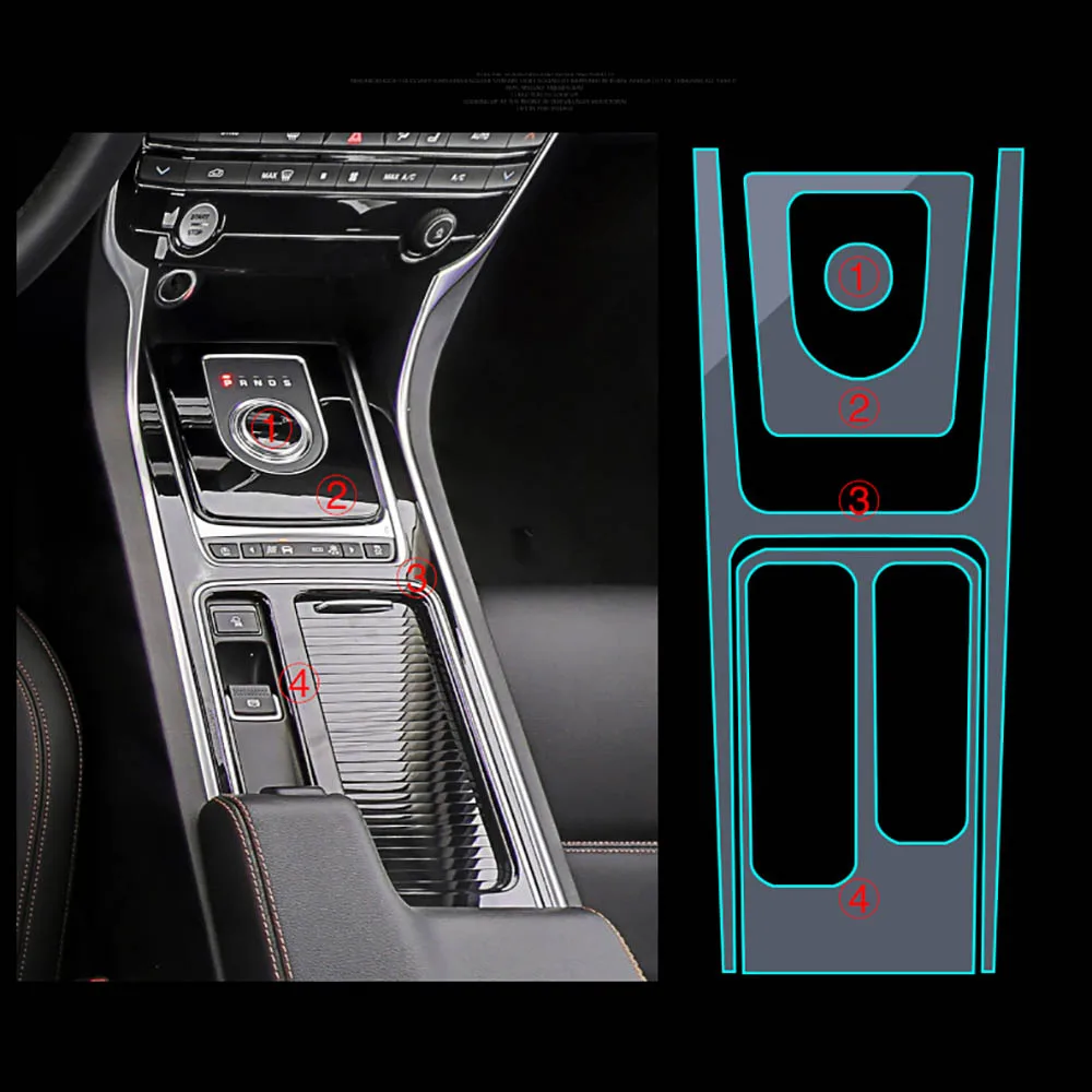 Car-Styling New Car Interior Trim Dashboard Clear Paint Protective Film Stickers for Jaguar XFL
Car-Styling New Car Interior Trim Dashboard Clear Paint Protective Film Stickers for Jaguar XFL