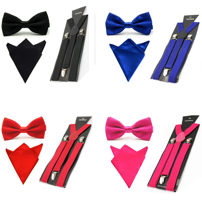 Men Satin Solid Color Bowtie Y-Shape Suspenders Handkerchief Pocket Square Set BWSET0013
Men Satin Solid Color Bowtie Y-Shape Suspenders Handkerchief Pocket Square Set BWSET0013