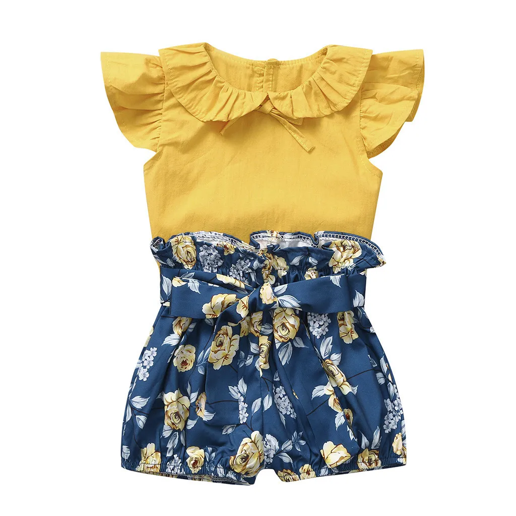 ARLONEET Infant Baby Girls Sleeveless Solid Ruffles Tops+Floral Print Shorts Outfits Sets For Baby Kids Boy Girl Clothing #10
ARLONEET Infant Baby Girls Sleeveless Solid Ruffles Tops+Floral Print Shorts Outfits Sets For Baby Kids Boy Girl Clothing #10