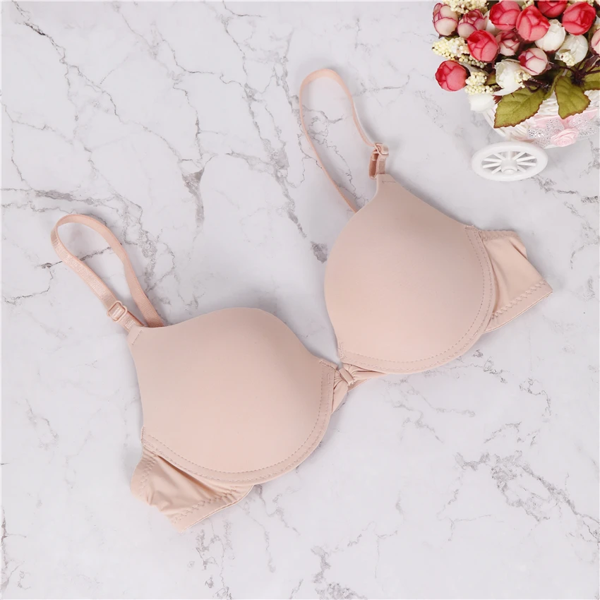 2018 womens sexy front closure solid black skin white blue push up seamless bra young girl lingerie
2018 womens sexy front closure solid black skin white blue push up seamless bra young girl lingerie