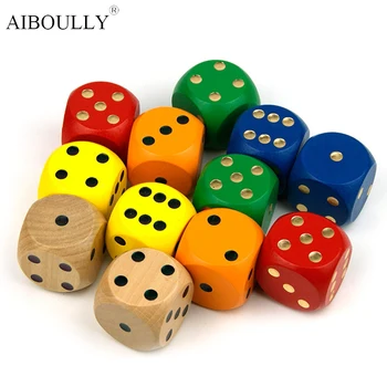 30 mm wooden model dice game making all sorts of design color The child's Christmas present
30 mm wooden model dice game making all sorts of design color The child's Christmas present
