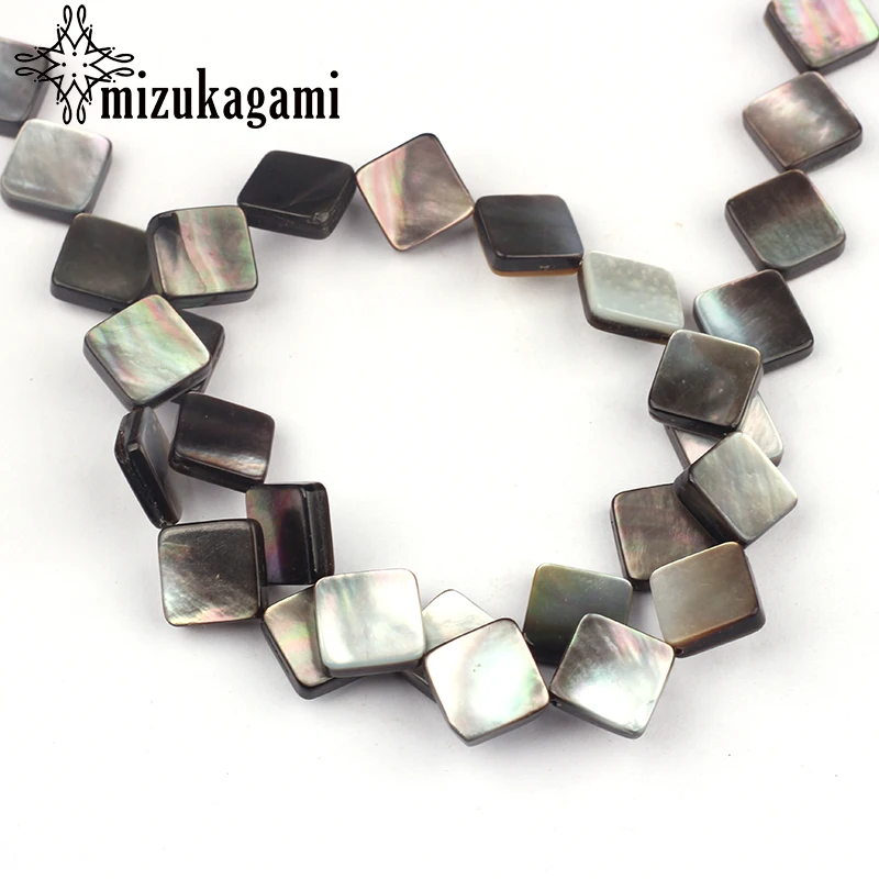 15PCS/lot 10mm Black Natural Shell Beads Flat Smooth Rectangle Diagonal Square Loose Beads For DIY Necklace Jewelry Accessories
15PCS/lot 10mm Black Natural Shell Beads Flat Smooth Rectangle Diagonal Square Loose Beads For DIY Necklace Jewelry Accessories
