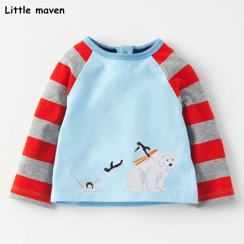 Little maven baby boys clothes 2017 autumn children cotton Contrast color white polar bear print t shirt penguin tops 50933
Little maven baby boys clothes 2017 autumn children cotton Contrast color white polar bear print t shirt penguin tops 50933