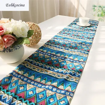 Free Shipping Blue National Style Table Runner Linen Cotton Table Covers Corridore Della Tabella Chemin De Table With Tassel
Free Shipping Blue National Style Table Runner Linen Cotton Table Covers Corridore Della Tabella Chemin De Table With Tassel
