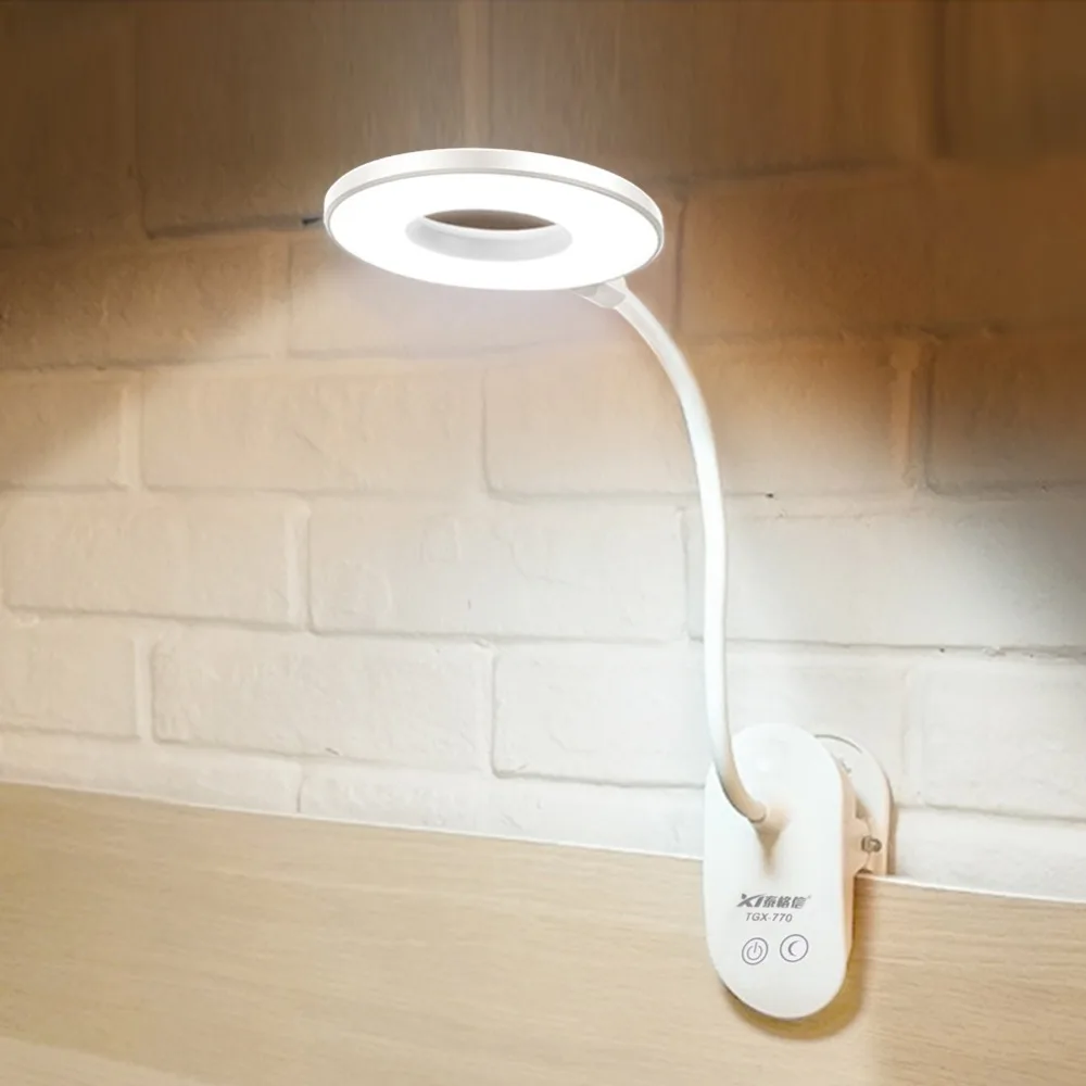 Rechargeable USB LED Reading Lamp Book Light Flexible LED Luminaria Table Touch On/Off 3 Levels Dimmable Nightlight Clip-on Lamp
Rechargeable USB LED Reading Lamp Book Light Flexible LED Luminaria Table Touch On/Off 3 Levels Dimmable Nightlight Clip-on Lamp