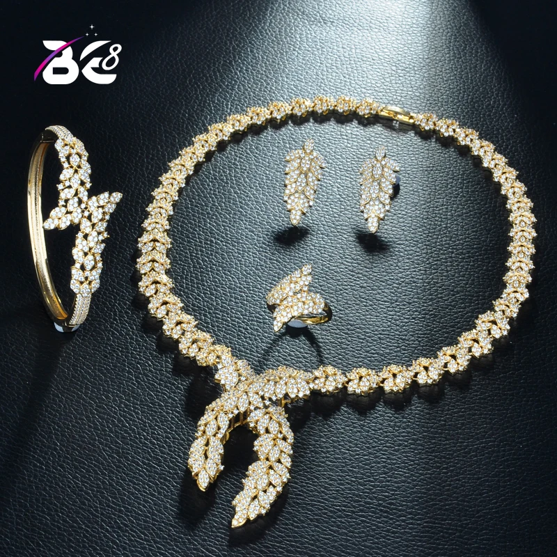 Be 8 AAA Micro Pave Cubic Zirconia Stones Luxury Dubai Gold Color Bridal Wedding Necklace Jewelry Sets for Women Fashion S290
Be 8 AAA Micro Pave Cubic Zirconia Stones Luxury Dubai Gold Color Bridal Wedding Necklace Jewelry Sets for Women Fashion S290