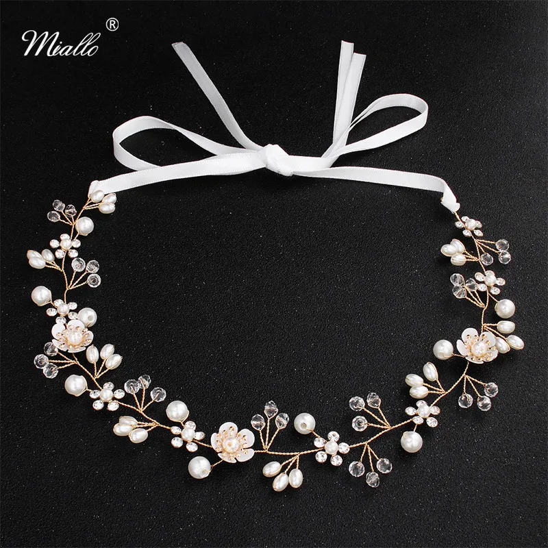 Miallo 2019 Newest Small Flowers Austrian Crystal Pearls Hair Vine Bridal Headbands Wedding Hair Jewelry Accessories Headpieces
Miallo 2019 Newest Small Flowers Austrian Crystal Pearls Hair Vine Bridal Headbands Wedding Hair Jewelry Accessories Headpieces