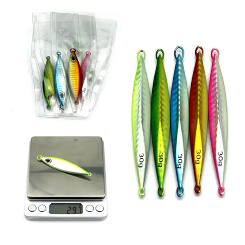 5pcs 30g Micro Jigs Butterfly Metal Artificial Bait Jig Luminous Fishing Lure Snapper Slow Lures Jigging Saltwater Freshwater
5pcs 30g Micro Jigs Butterfly Metal Artificial Bait Jig Luminous Fishing Lure Snapper Slow Lures Jigging Saltwater Freshwater