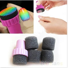 5 шт./компл. спонж для рисования на ногтях штамп лак для стемпинга шаблон передачи инструменты для маникюра «сделай сам» Аэрограф Konad трафаре...(China)