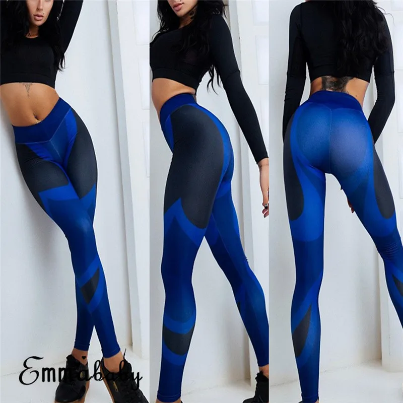Fashion Women High Waist Black And Blue Leggings Trouser Elasticity Lady Running Gym Fitness
Fashion Women High Waist Black And Blue Leggings Trouser Elasticity Lady Running Gym Fitness