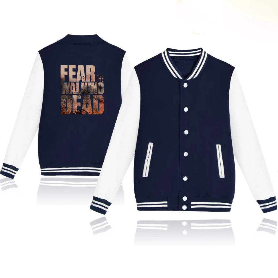 Waidx The Walking Dead Jackets Women Baseball letters Sweatshirt Girlly Button Cotton Pocket Long Coat Streetwear Drop Shipping
Waidx The Walking Dead Jackets Women Baseball letters Sweatshirt Girlly Button Cotton Pocket Long Coat Streetwear Drop Shipping