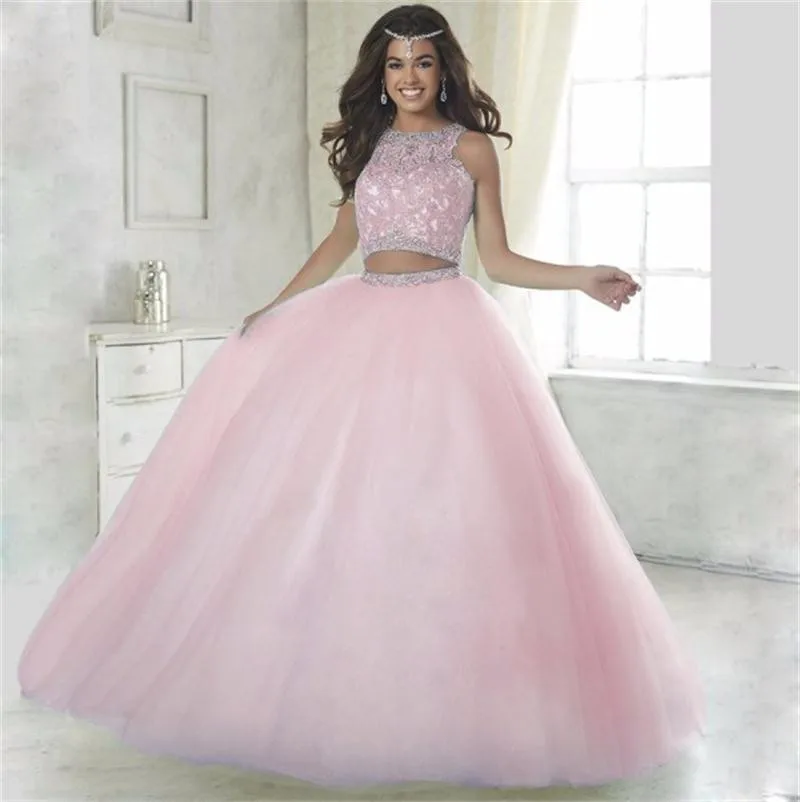 Sweet Pink Charming 2 Pieces Quinceanera Dresses Crystal Beaded Formal Pageant Ball Gown for Girls Vestidos De 15 Anos
Sweet Pink Charming 2 Pieces Quinceanera Dresses Crystal Beaded Formal Pageant Ball Gown for Girls Vestidos De 15 Anos