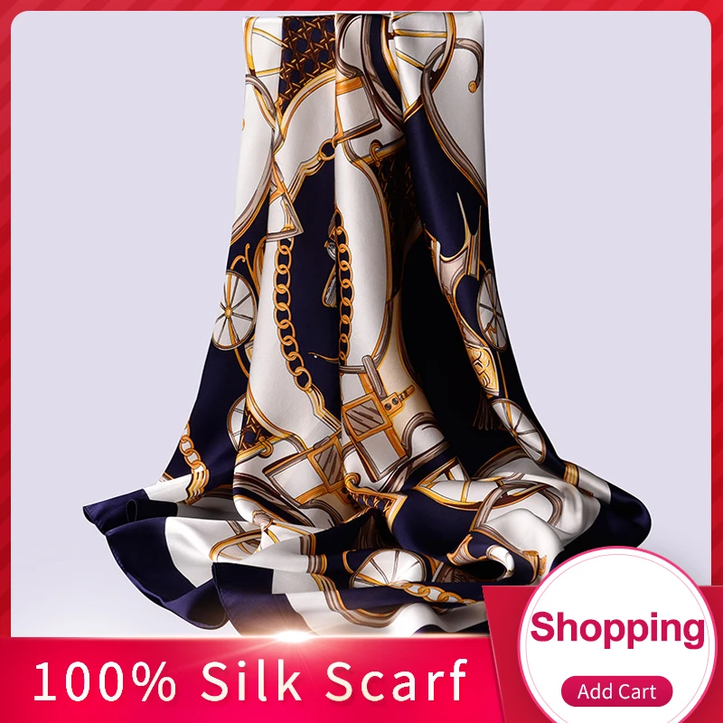 Square Silk Scarves Women 2019 Vintage Printed Wraps Hangzhou Real Silk Bandana Foulard Femme 100% Silk Square Scarf 88*88cm
Square Silk Scarves Women 2019 Vintage Printed Wraps Hangzhou Real Silk Bandana Foulard Femme 100% Silk Square Scarf 88*88cm