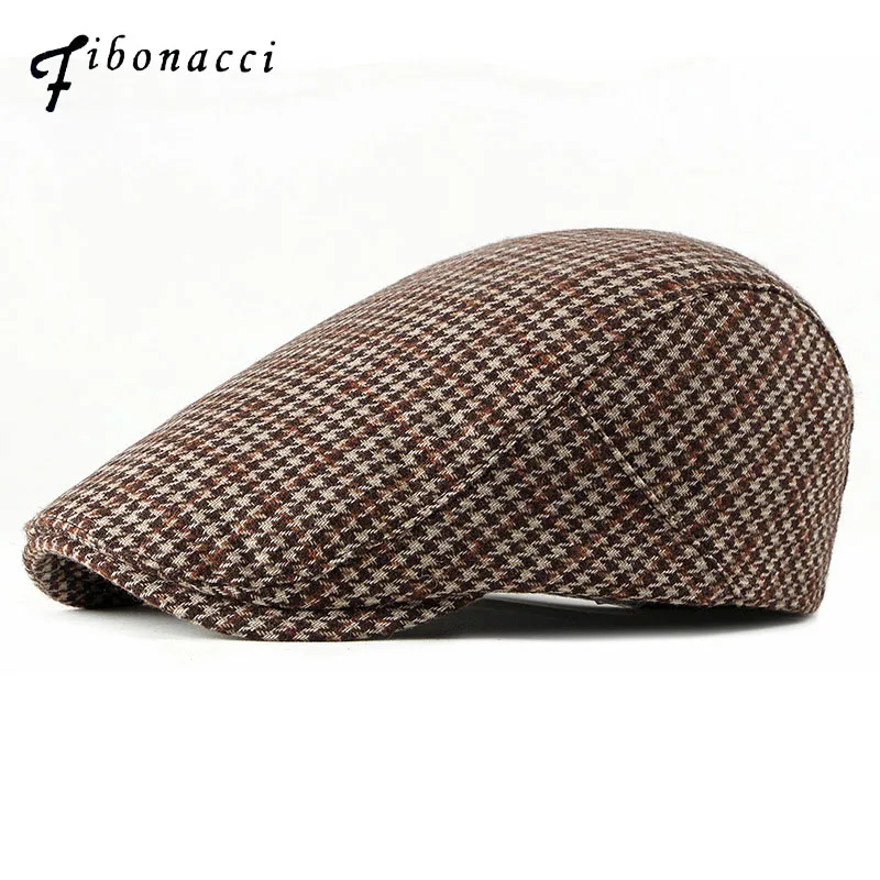 Fibonacci 2018 New Autumn Winter Wool Blend Beret Hats Fashion Plaid Women Men Newsboy Cap
Fibonacci 2018 New Autumn Winter Wool Blend Beret Hats Fashion Plaid Women Men Newsboy Cap