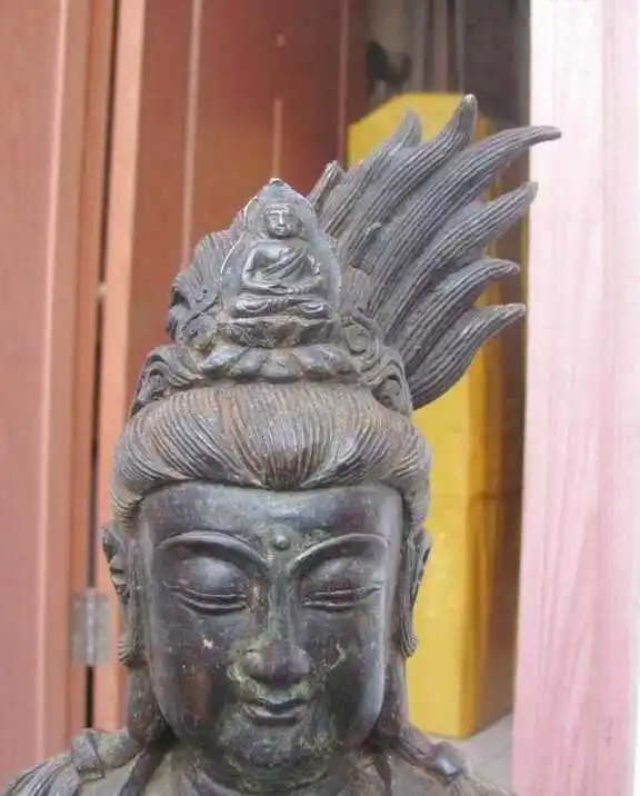 26" Chinese old bronze Buddhism Kwan-yin Bodhisattva on dragon Sculpture statue
26" Chinese old bronze Buddhism Kwan-yin Bodhisattva on dragon Sculpture statue