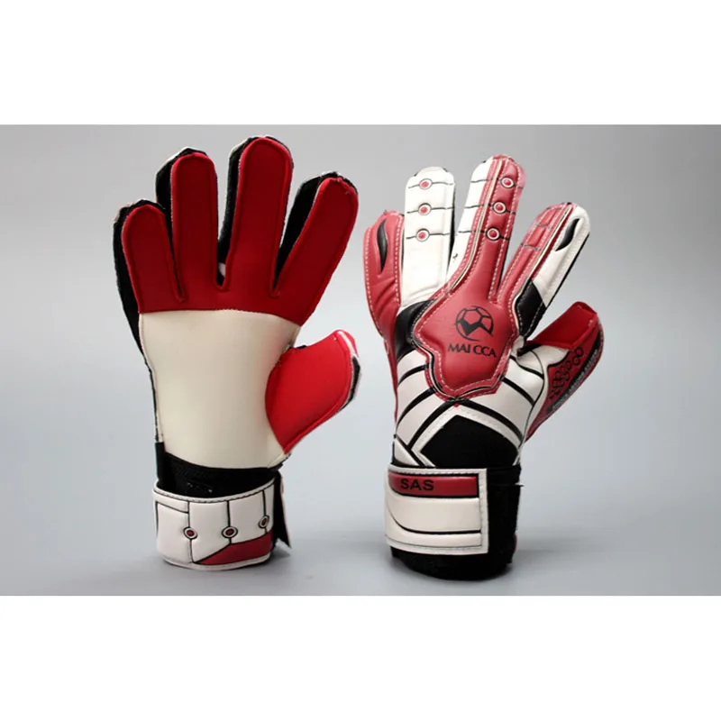 Image MAICCA Children Football goalkeeper glvoes with finger protector Professional antiskid latex kids Soccer goalie gloves