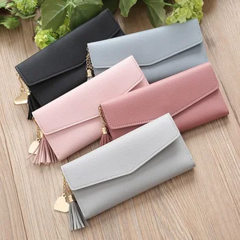Long Wallet Women Purses Tassel Fashion Coin Purse PU leather Card Holder Wallets High Quality Clutch Money Bag Women Wallets
Long Wallet Women Purses Tassel Fashion Coin Purse PU leather Card Holder Wallets High Quality Clutch Money Bag Women Wallets