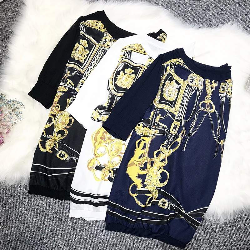 2019 summer women sweaters short sleeve women knitted tops lady vintage print knitted t-shirts women summer knitwear
2019 summer women sweaters short sleeve women knitted tops lady vintage print knitted t-shirts women summer knitwear