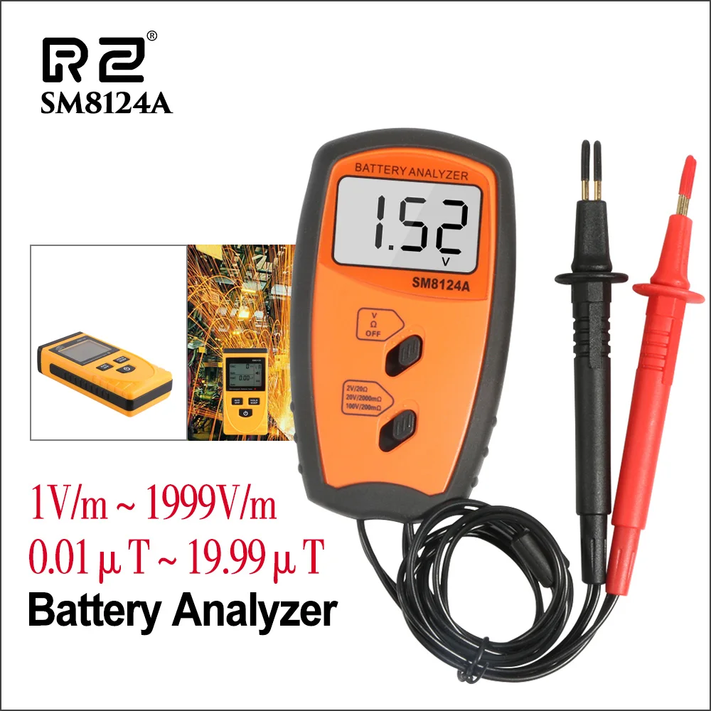 RZ Battery Tester Digital Battery Monitor iphone lithium Electronic Device Battery Tester Electrical SM8124A Battery Analyzer
RZ Battery Tester Digital Battery Monitor iphone lithium Electronic Device Battery Tester Electrical SM8124A Battery Analyzer