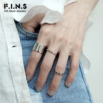 F.I.N.S Classic S925 Sterling Silver Wide Finger Ring Minimalist Jewelry Punk Smooth Matte Silver 925 Open Rings for Women Men
F.I.N.S Classic S925 Sterling Silver Wide Finger Ring Minimalist Jewelry Punk Smooth Matte Silver 925 Open Rings for Women Men