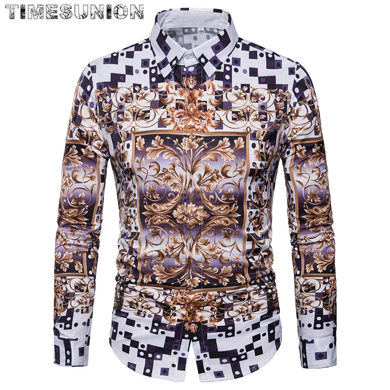 Long Sleeve Shirt Men Fashion Plaid Spotted Pattern 3D Printed Shirt Turn-down Collar Slim Fit Shirt For Mens Clothing
Long Sleeve Shirt Men Fashion Plaid Spotted Pattern 3D Printed Shirt Turn-down Collar Slim Fit Shirt For Mens Clothing