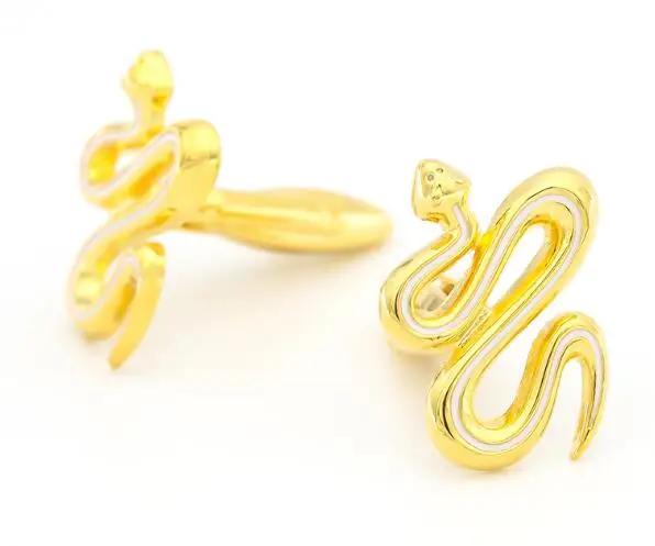 10pairs/lot Vivid Gold Snake Cufflinks Copper Plating Animal Design Cuff Links Men's Jewelry Accessory Fashion Gift Wholesale
10pairs/lot Vivid Gold Snake Cufflinks Copper Plating Animal Design Cuff Links Men's Jewelry Accessory Fashion Gift Wholesale