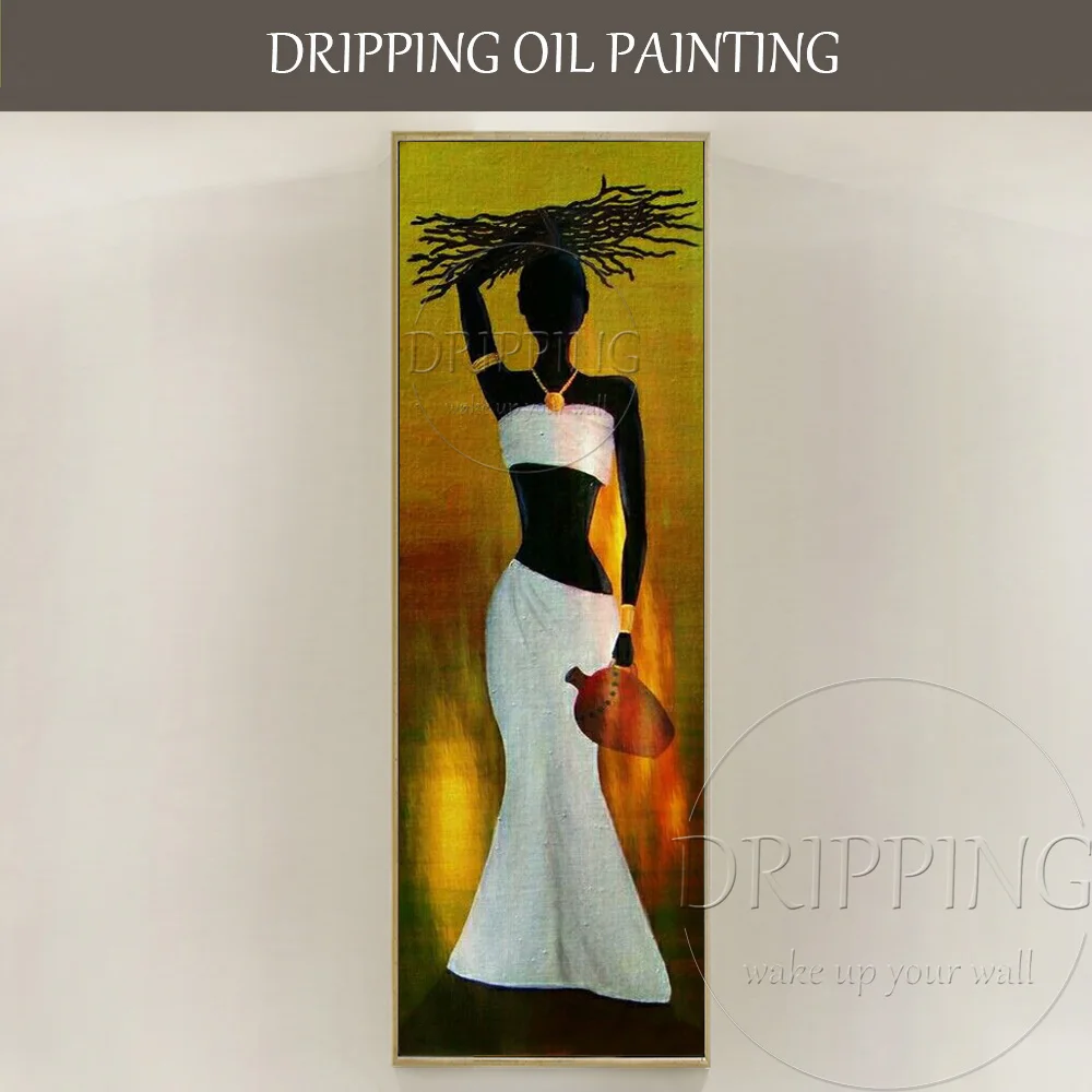 Handmade High Quality Modern Abstract African Woman Hold Something on the Head Abstract African Art Wall Painting Pictures
Handmade High Quality Modern Abstract African Woman Hold Something on the Head Abstract African Art Wall Painting Pictures