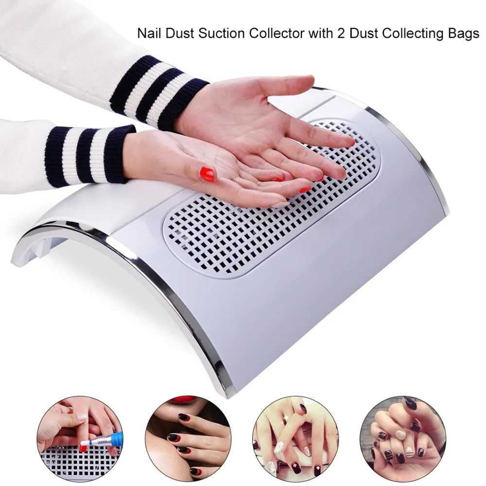 Powerful Nail Dust Suction Collector with 3 Fan Vacuum Cleaner Manicure Tools with 2 Dust Collecting Bags
Powerful Nail Dust Suction Collector with 3 Fan Vacuum Cleaner Manicure Tools with 2 Dust Collecting Bags