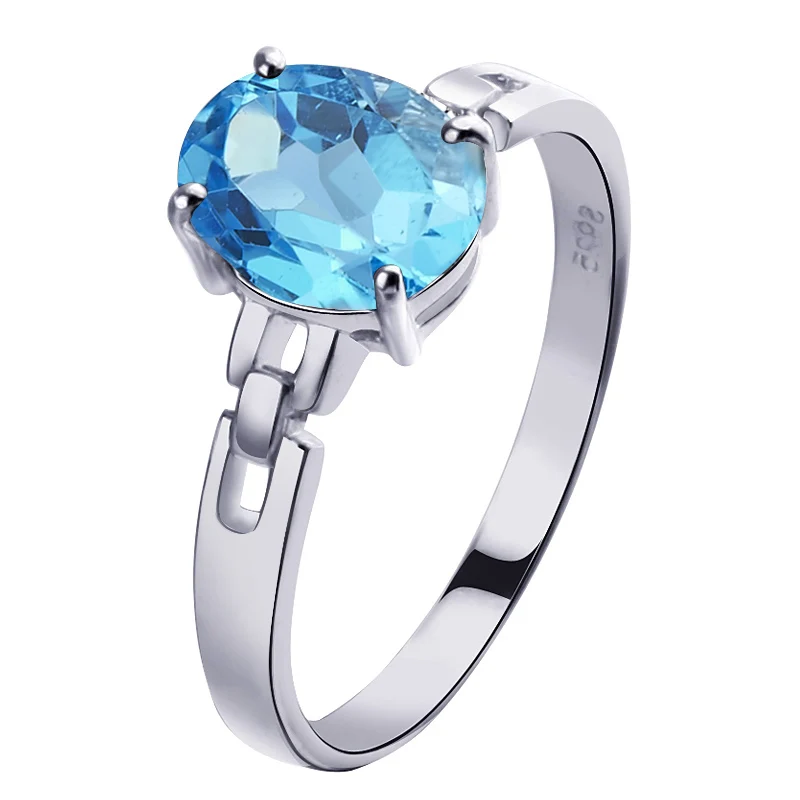 Natural Blue Topaz Ring Oval 925 Sterling silver Woman Fashion Fine Elegant Jewelry Princess Birthstone Gift sr0025b
Natural Blue Topaz Ring Oval 925 Sterling silver Woman Fashion Fine Elegant Jewelry Princess Birthstone Gift sr0025b