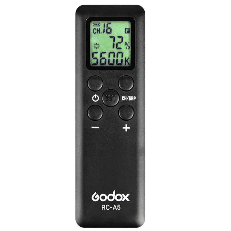 Godox Original Remote Controller RC-A5 fr Led Video Light LEDP260C LED500LRC LED500W/C LED1000C/W SL-60W SL-100W SL-150W SL-200W
Godox Original Remote Controller RC-A5 fr Led Video Light LEDP260C LED500LRC LED500W/C LED1000C/W SL-60W SL-100W SL-150W SL-200W