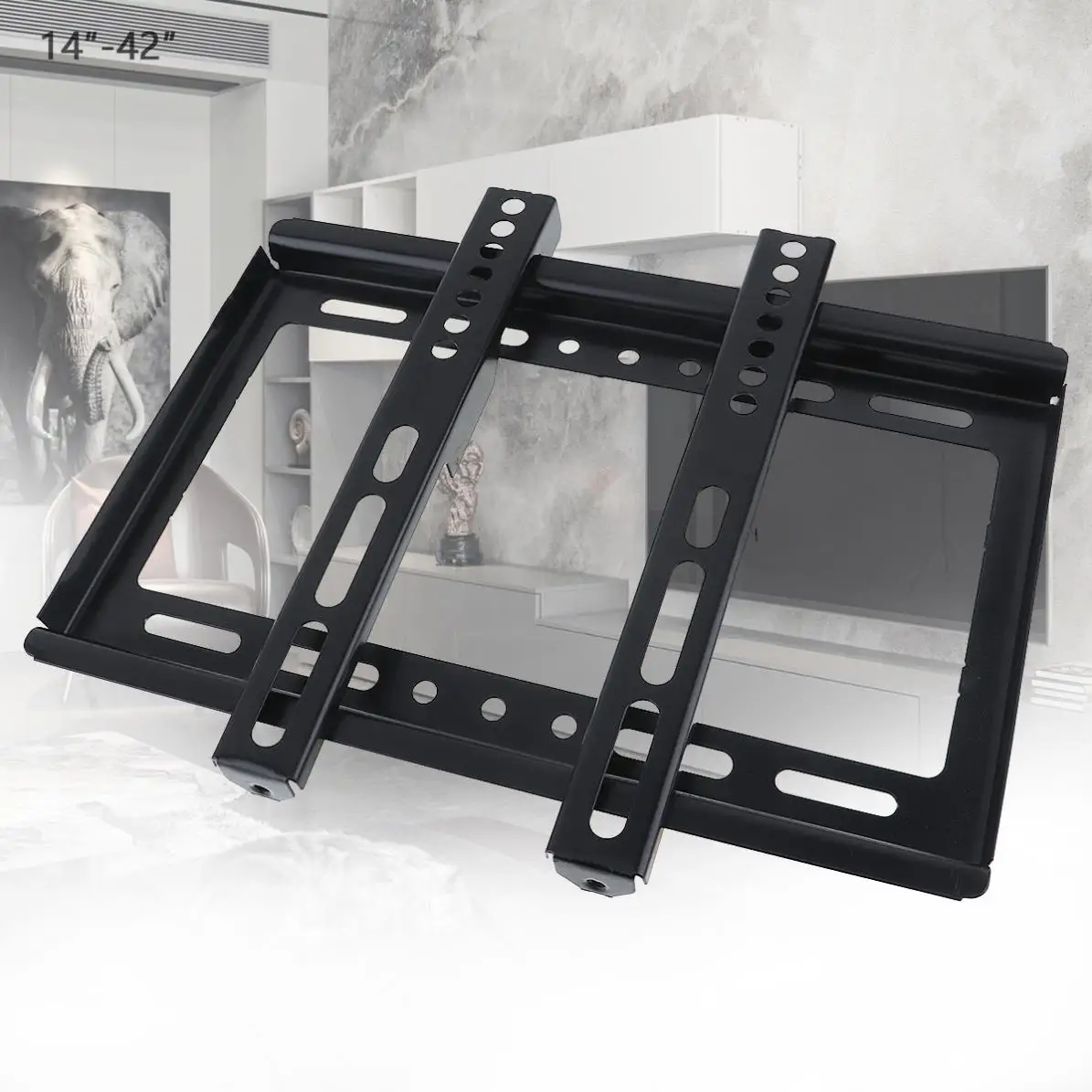 Universal Thin 25KG Black TV Wall Mount Bracket Flat Panel TV Frame with Gradienter for 14-42 Inch LCD LED Monitor Flat Pan
Universal Thin 25KG Black TV Wall Mount Bracket Flat Panel TV Frame with Gradienter for 14-42 Inch LCD LED Monitor Flat Pan