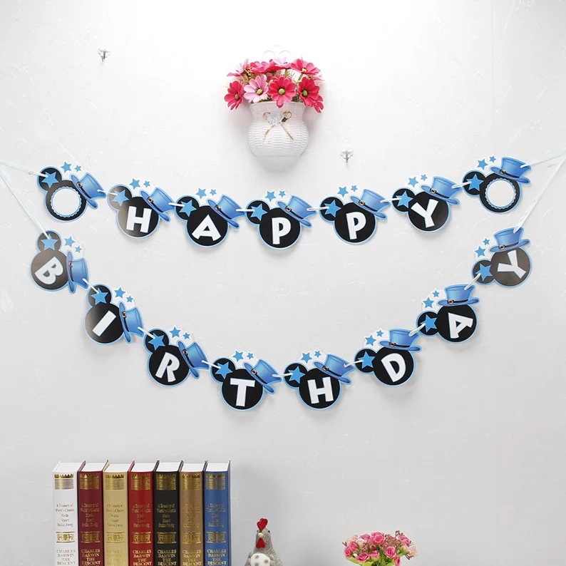 Cartoon Flag Minnie Party Banner First Birthday Kids Party Favors Boys Girls Mickey Happy Birthday Decoration Length 2.5m
Cartoon Flag Minnie Party Banner First Birthday Kids Party Favors Boys Girls Mickey Happy Birthday Decoration Length 2.5m
