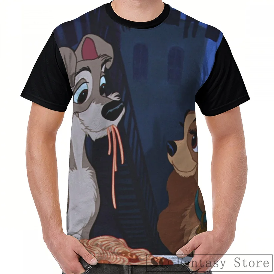 Fashion Casual print men t shirt women tops tee Lady and the tramp Graphic T-Shirt men summer Short Sleeve cute tshirts
Fashion Casual print men t shirt women tops tee Lady and the tramp Graphic T-Shirt men summer Short Sleeve cute tshirts