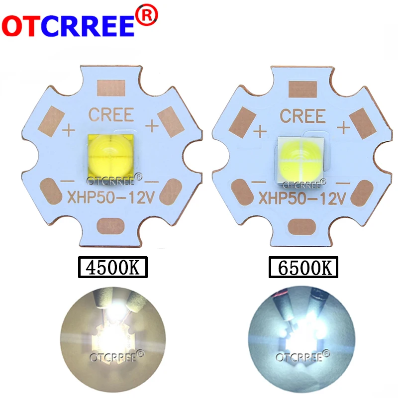 China XHP50 replace CREE XHP50 LED Cold whtie 6500k Neutral white 4500K LED Emitter 6v 12v on 16MM 20MM copper PCB
China XHP50 replace CREE XHP50 LED Cold whtie 6500k Neutral white 4500K LED Emitter 6v 12v on 16MM 20MM copper PCB