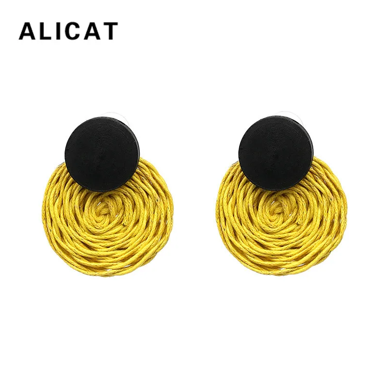 Yellow Green Rattan Knitted Earrings 2018 Bohemian Boho Elegant Round Handmade Green Pink Rattan Earrings Jewelry For Women
Yellow Green Rattan Knitted Earrings 2018 Bohemian Boho Elegant Round Handmade Green Pink Rattan Earrings Jewelry For Women