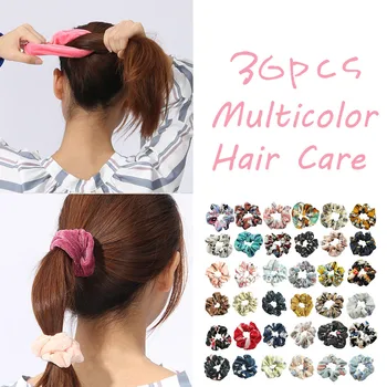 36/pcs Colors Good Quality Velvet Scrunchies Elastic Band Ponytail Holder Velvet Hair Scrunchies Women Headwear Accessories 
36/pcs Colors Good Quality Velvet Scrunchies Elastic Band Ponytail Holder Velvet Hair Scrunchies Women Headwear Accessories