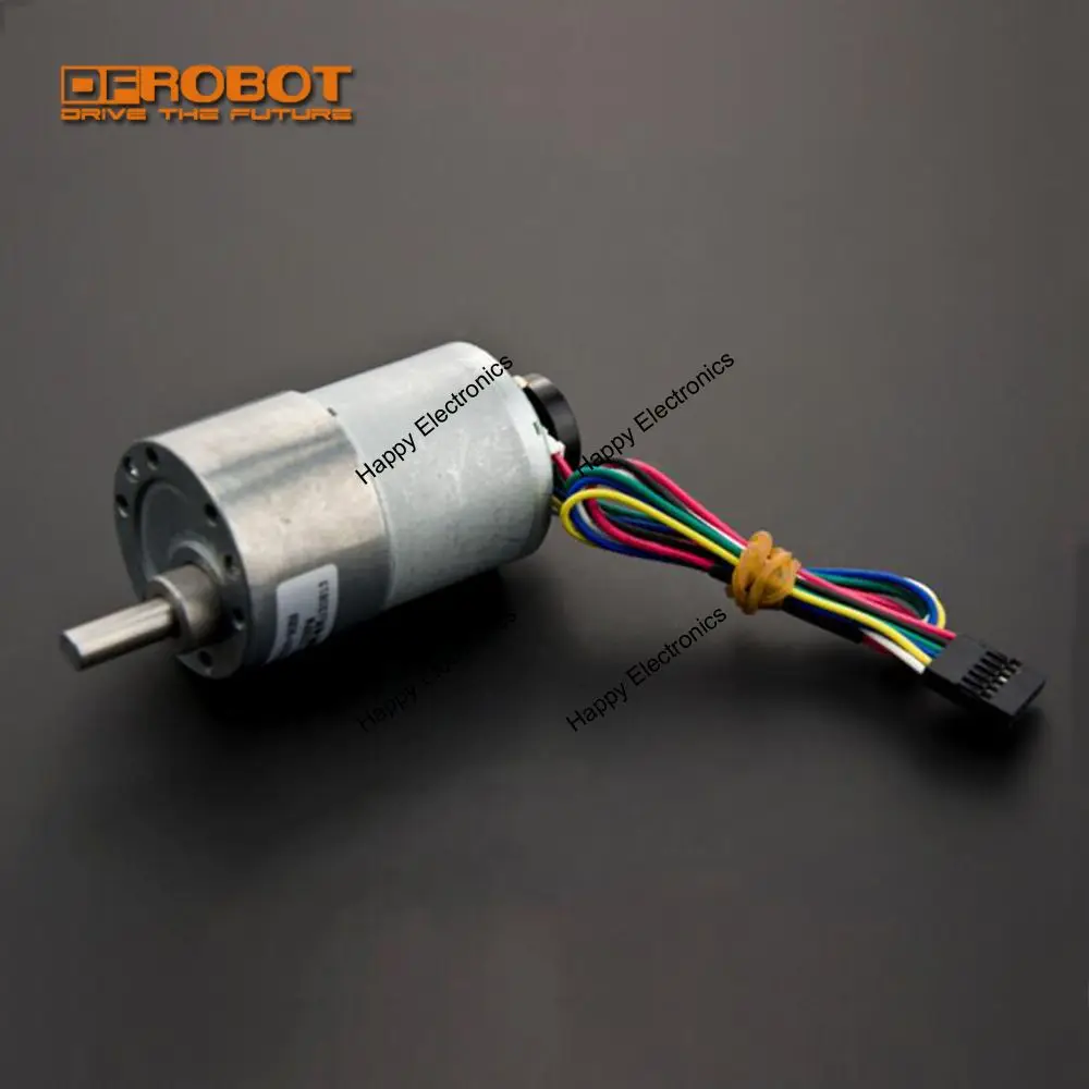 DFRobot 100% Genuine 12V DC Motor GB37Y3530-12V-90EN, 8.7kg 122rpm with 90:1 metal gearbox + Encoder for Mobile Robot Platform
DFRobot 100% Genuine 12V DC Motor GB37Y3530-12V-90EN, 8.7kg 122rpm with 90:1 metal gearbox + Encoder for Mobile Robot Platform