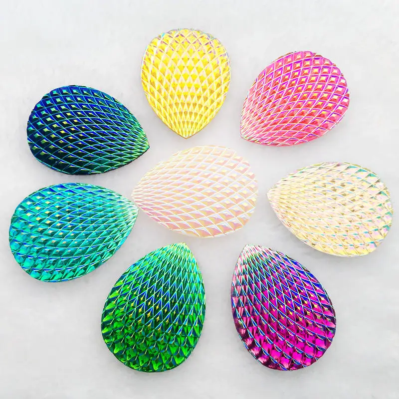 6Pcs 30*40mm water drop AB Resin shell Rhinestones applique stones and crystal Gems Flatback For Costume Button Crafts
6Pcs 30*40mm water drop AB Resin shell Rhinestones applique stones and crystal Gems Flatback For Costume Button Crafts