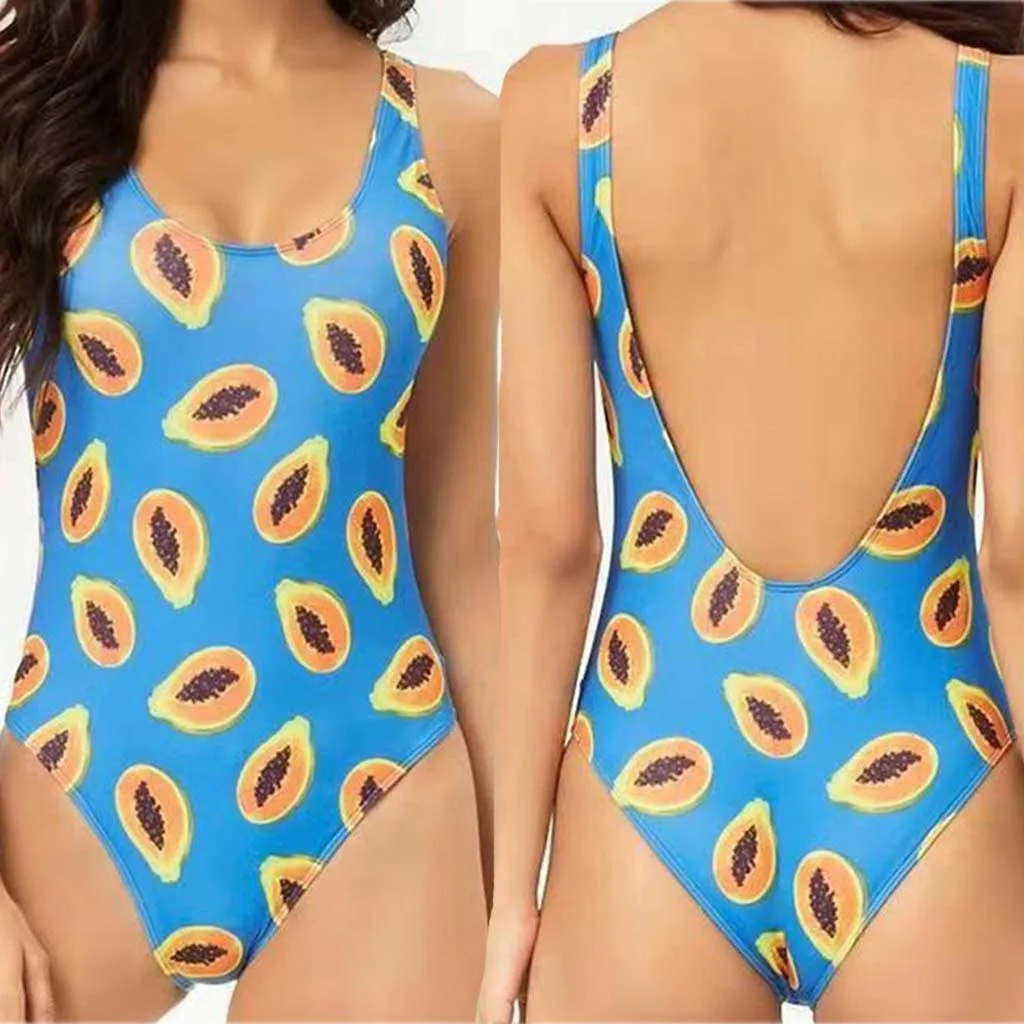 Women Sexy Papaya Backless Push-Up Padded Bra Beach Halter Bikini Set Swimwear Connected papaya printed swimsuit A30325
Women Sexy Papaya Backless Push-Up Padded Bra Beach Halter Bikini Set Swimwear Connected papaya printed swimsuit A30325
