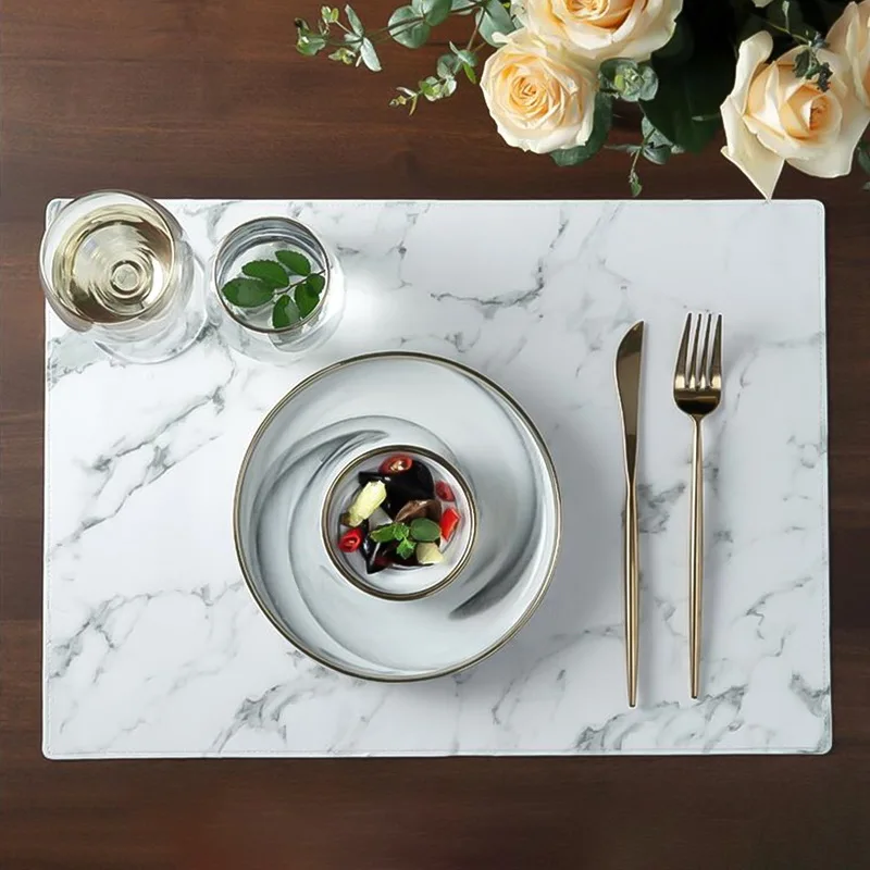 Hoomall Marble Pattern Stripe Place Mat Dishware Coasters PU Table Mat Kitchen Tableware Pad DIY Wedding Party Decorative Mat
Hoomall Marble Pattern Stripe Place Mat Dishware Coasters PU Table Mat Kitchen Tableware Pad DIY Wedding Party Decorative Mat
